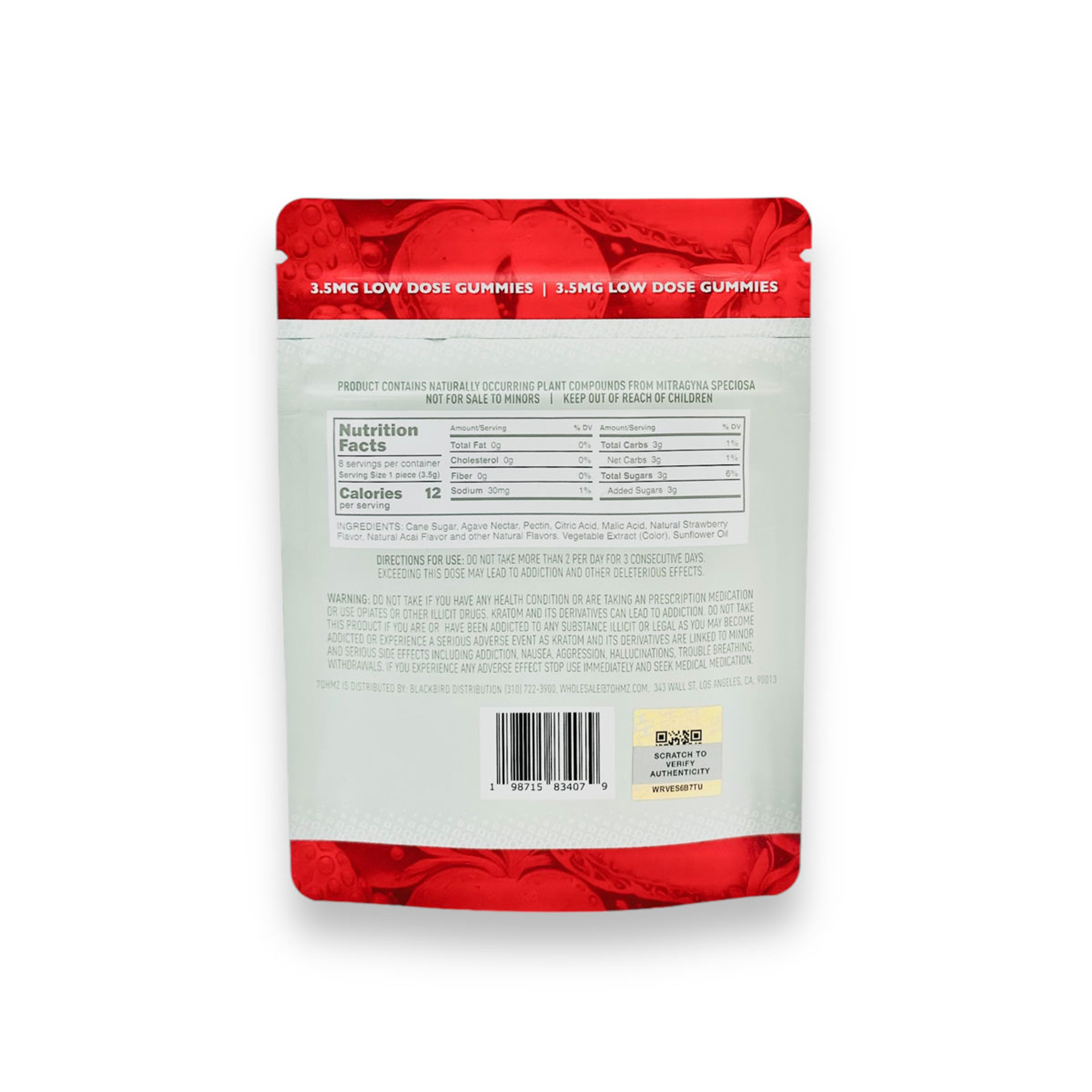 7ohmz 7 hydroxymitragynine gummies strawberry acai chews 3.5mg 8ct 7ohmz 7 hydroxymitragynine gummies strawberry acai chews 3.5mg 8ct